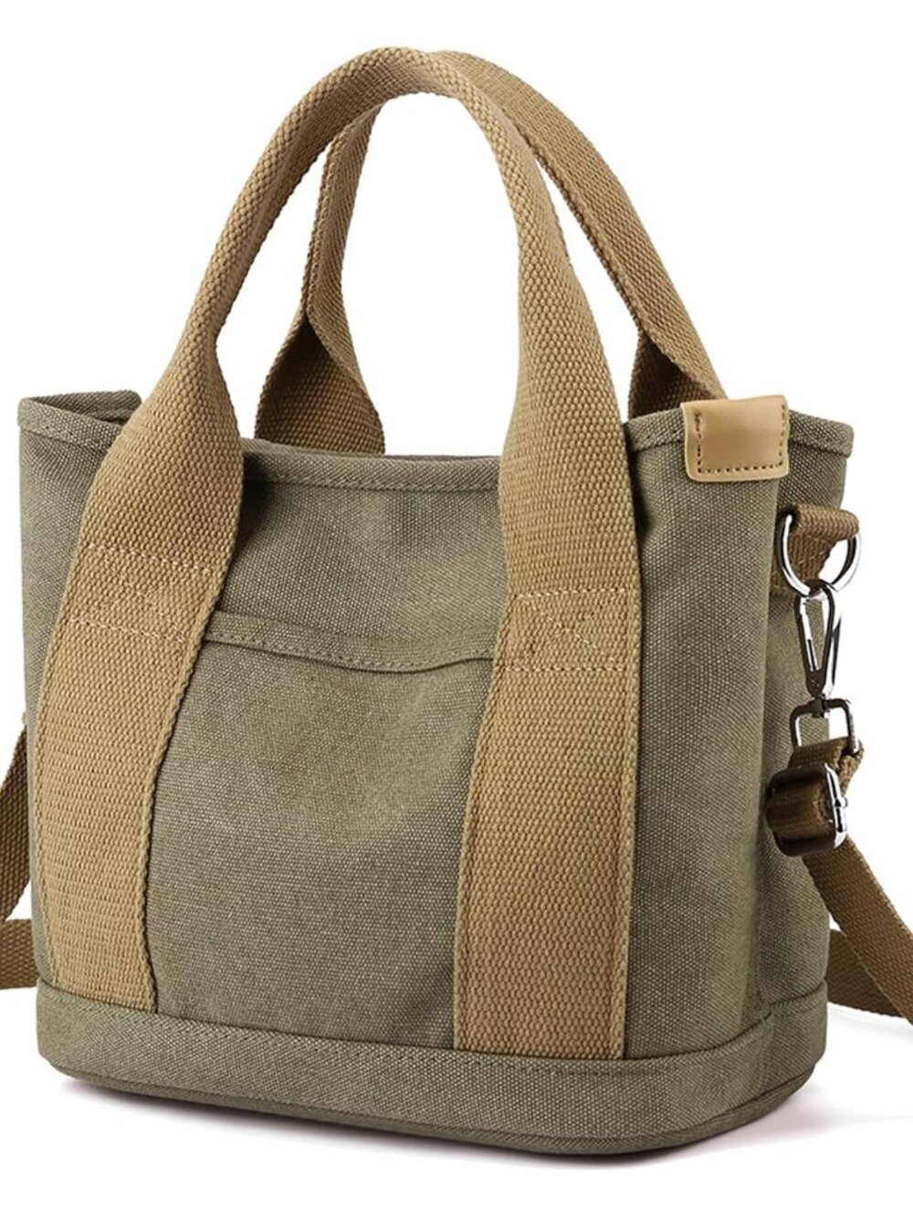 Handbag for Women Multi-Pockets, Canvas Tote Shoulder Bags with Zipper, Satchel